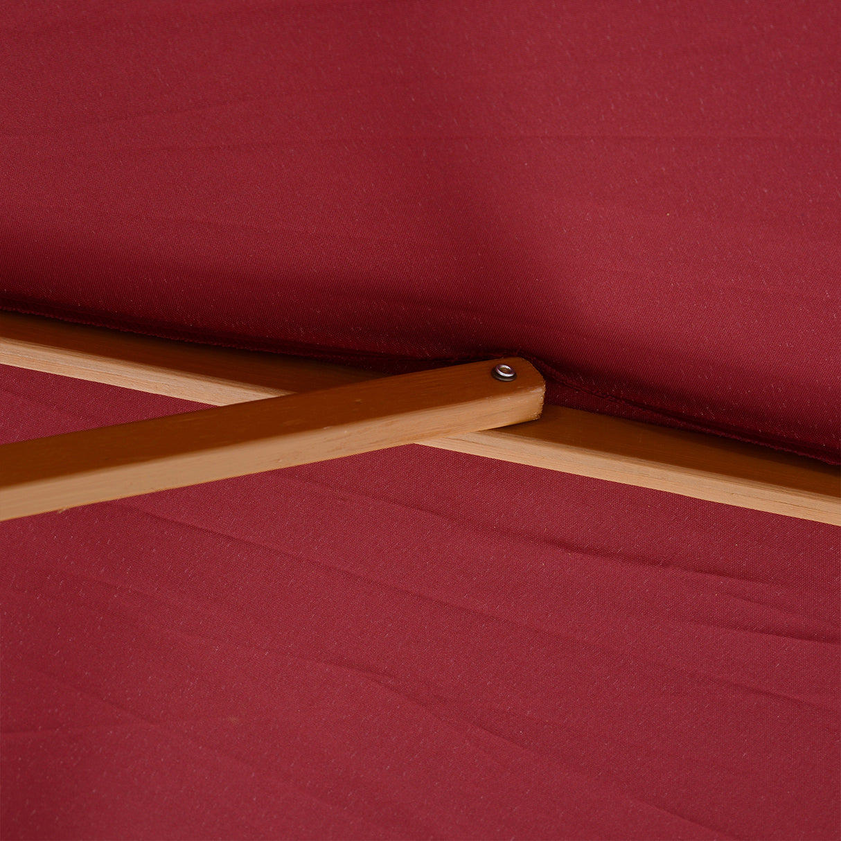 easycomfort easycomfort ombrellone da giardino 3x2 5 con palo in legno e 8 stecche e copertura in poliestere rosso scuro