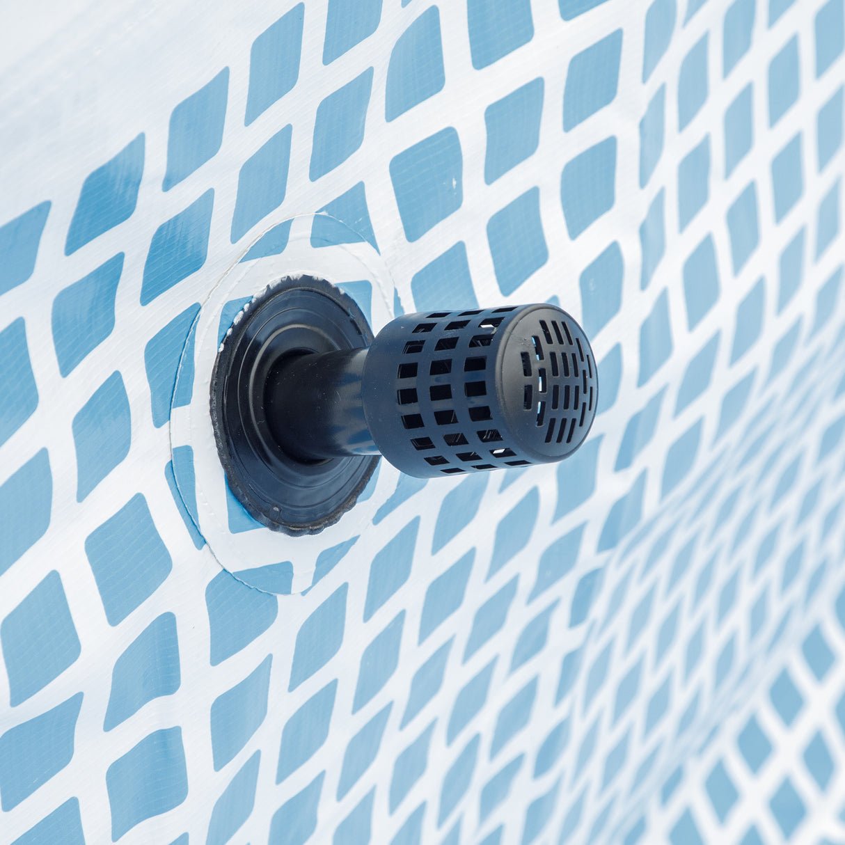 easycomfort easycomfort piscina fuori terra rettangolare con pompa filtro a nanosfere e scaletta incluse 440x240x122cm grigia