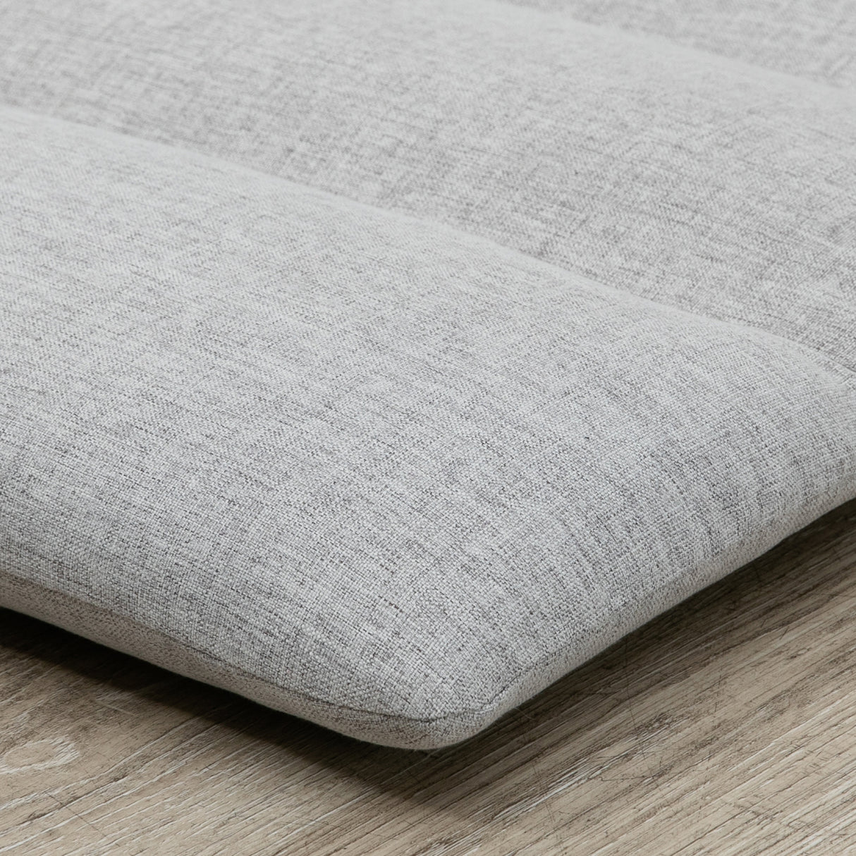 easycomfort easycomfort poltrona da terra con schienale reclinabile in tessuto 71x72x60cm grigio chiaro