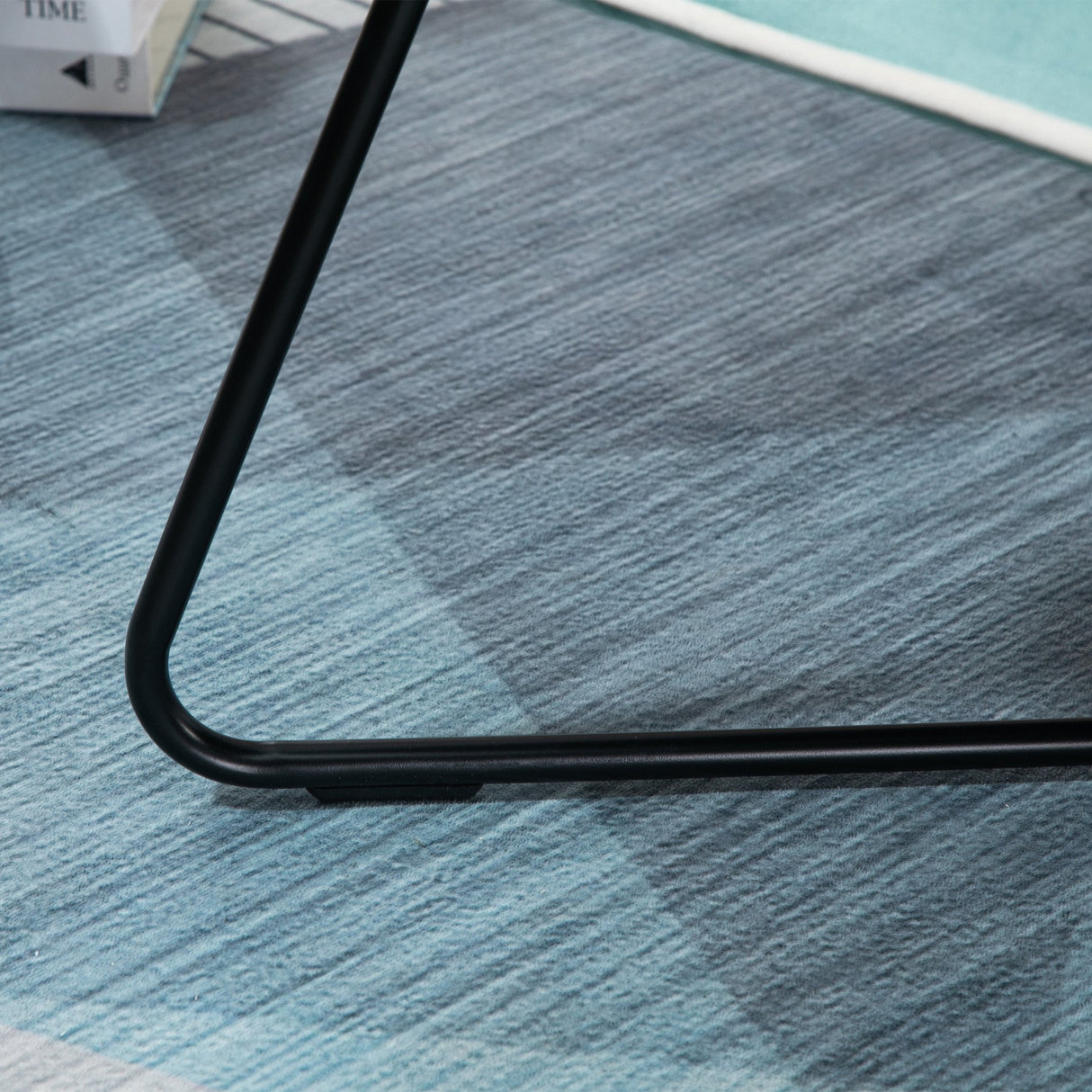 easycomfort easycomfort poltrona in velluto stile nordico senza braccioli con base in metallo incrociata 55x69x68cm verde