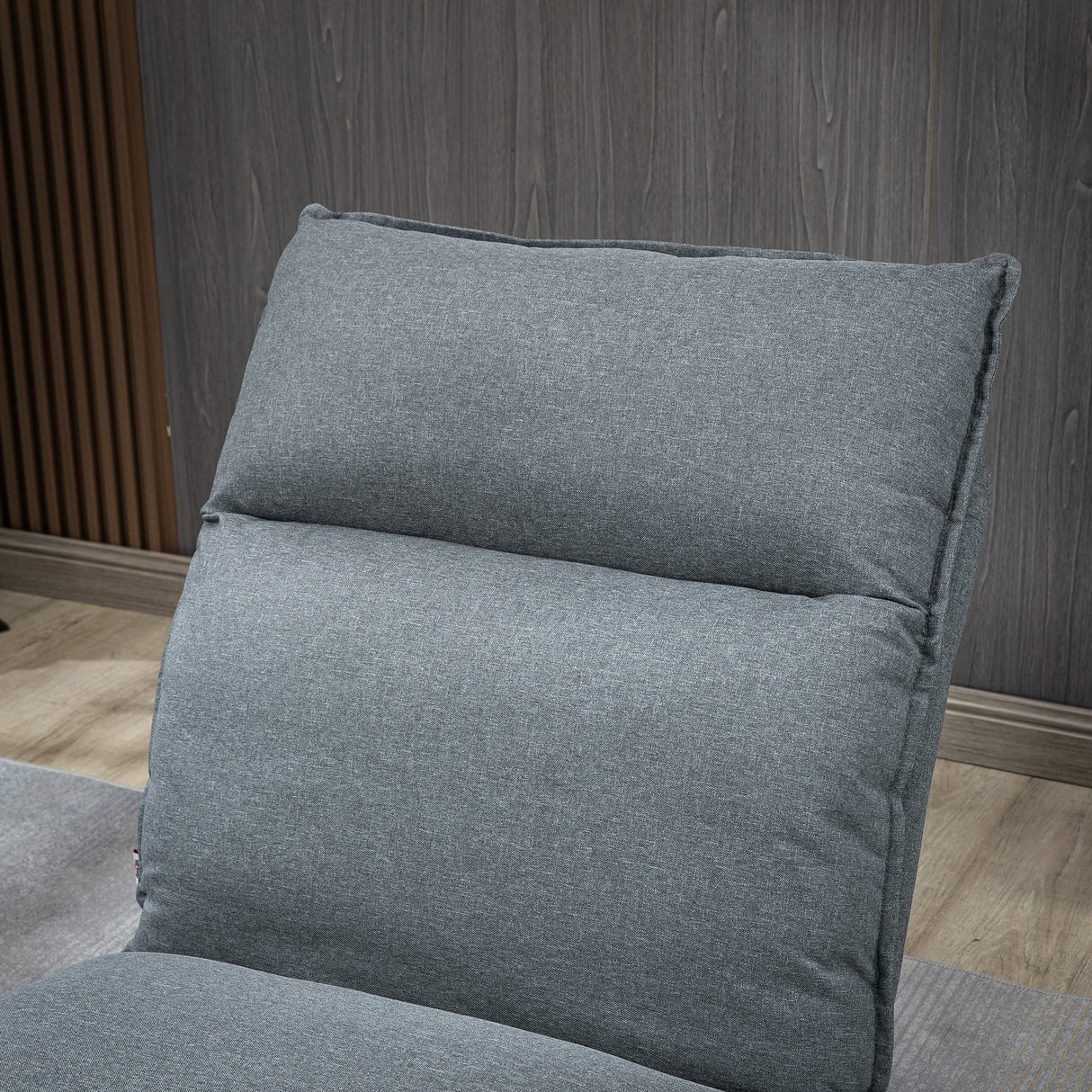 easycomfort easycomfort poltrona relax reclinabile a 4 livelli con pouf poggiapiedi in tessuto grigio chiaro