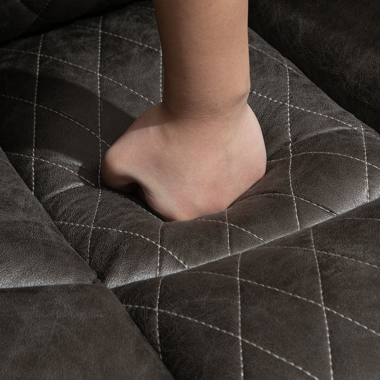 easycomfort easycomfort poltrona relax reclinabile con poggiapiedi seduta ergonomica e imbottitura extra marrone