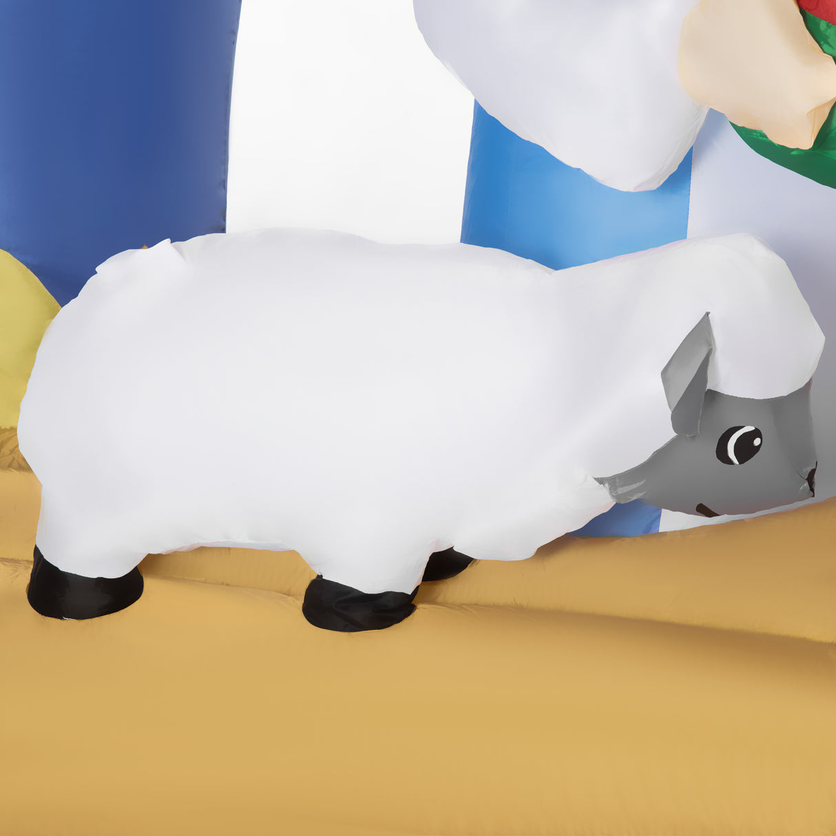 easycomfort easycomfort presepe di natale gonfiabile con 5 luci led integrate e gonfiatore incluso 206x95x157cm