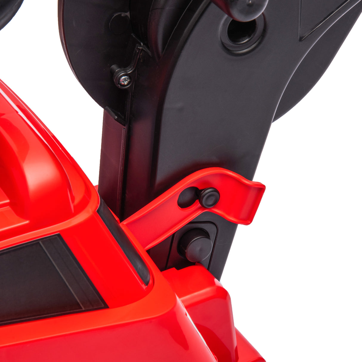 easycomfort easycomfort ruspa giocattolo con volante e benna di scavo in pp e metallo 100x43x48 5 cm rossa e nera