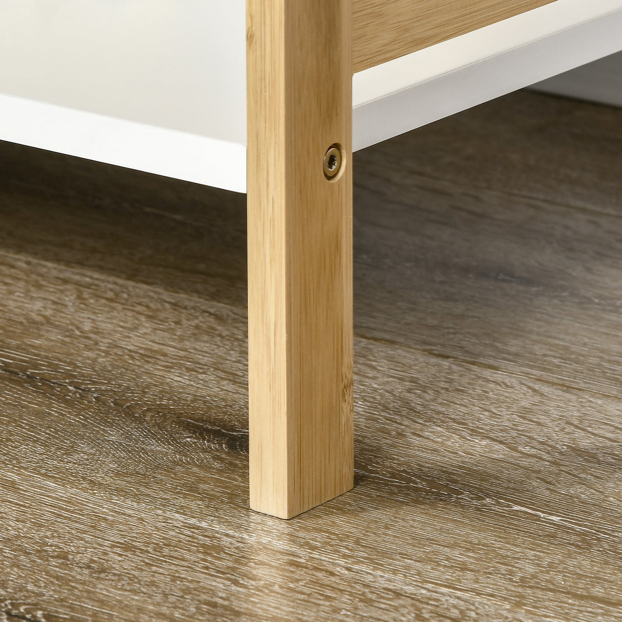 easycomfort easycomfort scaffalatura a 5 piani in bamboo e mdf mobile libreria per soggiorno cucina e camera da letto 70x37 5x150 cm