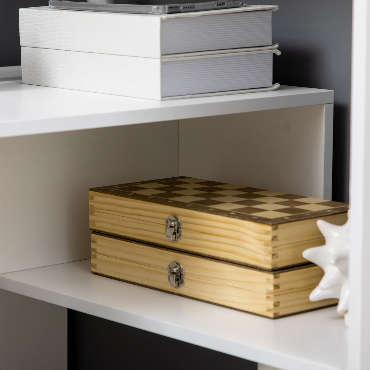 easycomfort easycomfort scrivania angolare moderna in truciolato per ufficio e studio con ripiano a 4 livelli 120x80x176 cm bianco