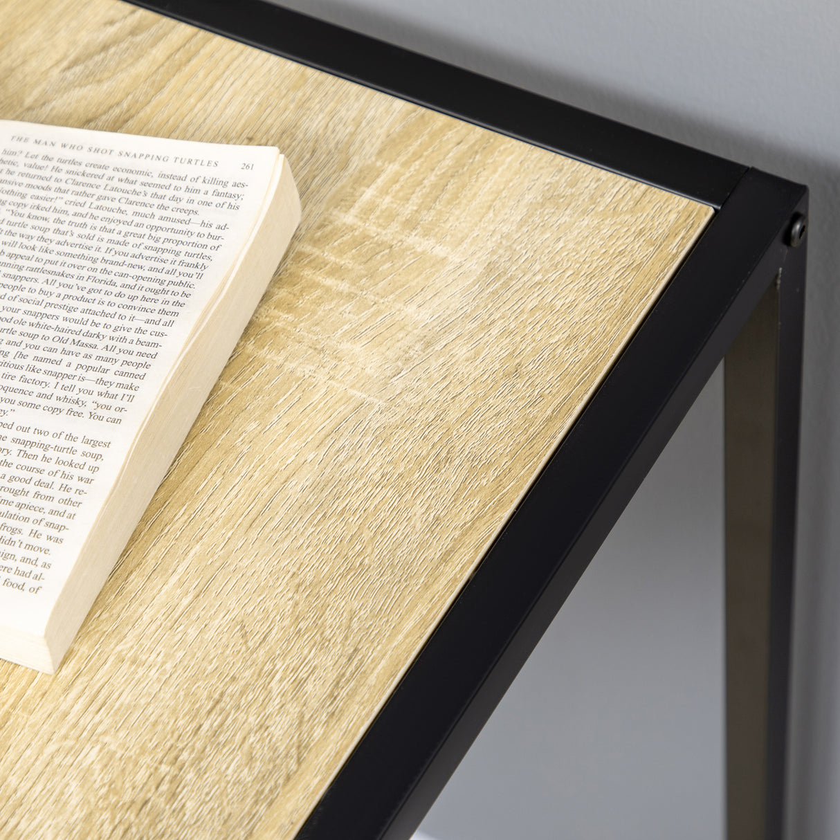 easycomfort easycomfort scrivania angolare salvaspazio in legno e metallo stile industriale 80x80x75 5cm