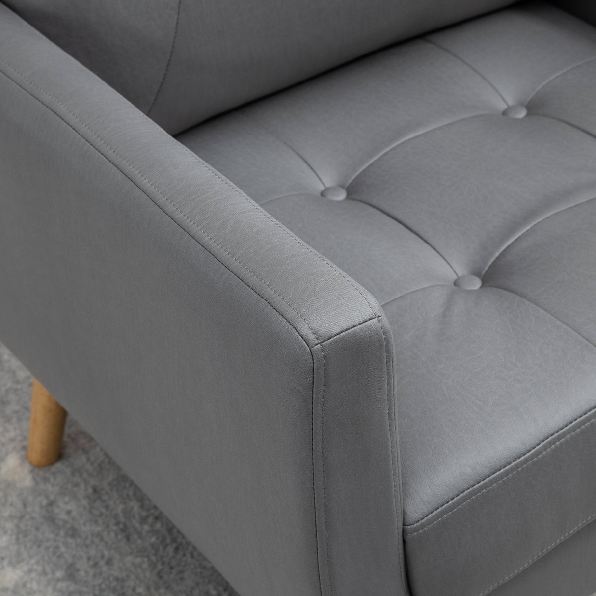 easycomfort easycomfort sedia moderna per soggiorno e camera da letto con seduta imbottita e tessuto in microfibra 72x73x94 cm grigia