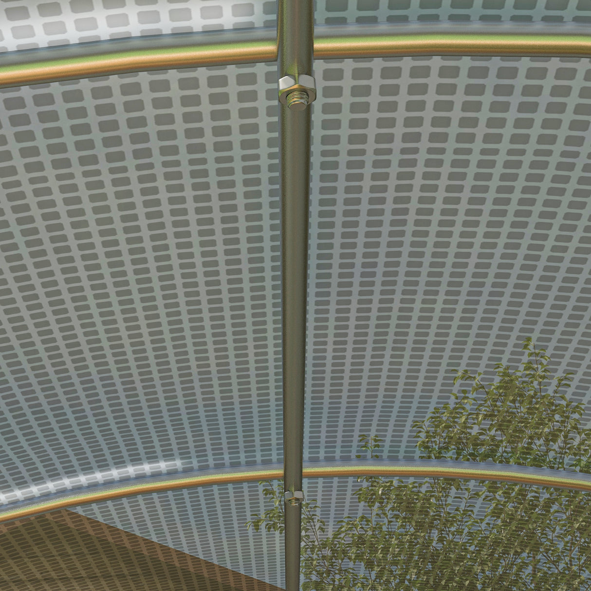 easycomfort easycomfort serra a tunnel 3x3 m con porta 6 finestre e 2 pareti avvolgibili in acciaio e telo in pe bianca