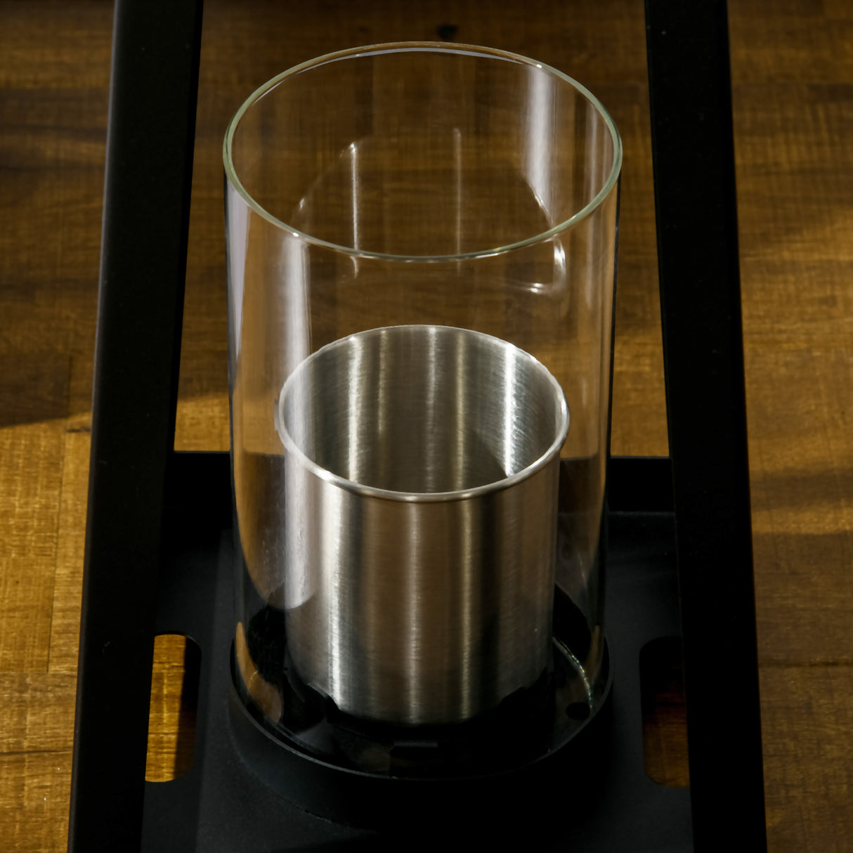 easycomfort easycomfort set 2 camini a bioetanolo da terra e da tavolo per interno ed esterno copertura 15 nero