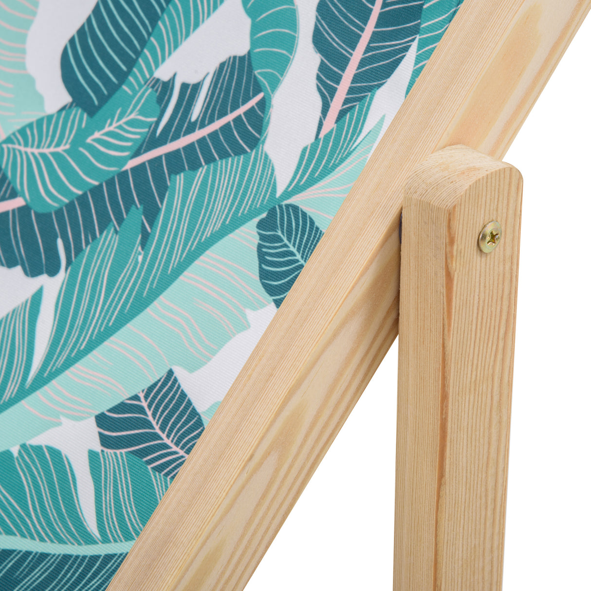 easycomfort easycomfort set 2 sdraio da giardino pieghevoli in legno con schienale reclinabile a 4 livelli fantasia tropicale