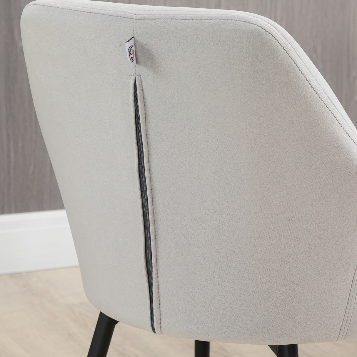 easycomfort easycomfort set 2 sedie per soggiorno nordiche con schienale e braccioli ricurvi e seduta imbottita 54x57x80 cm grigio