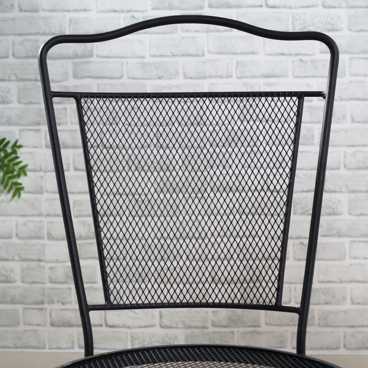 easycomfort easycomfort set da giardino da 3 pezzi tavolino con 2 sedie da esterno pieghevoli salvaspazio in metallo nero