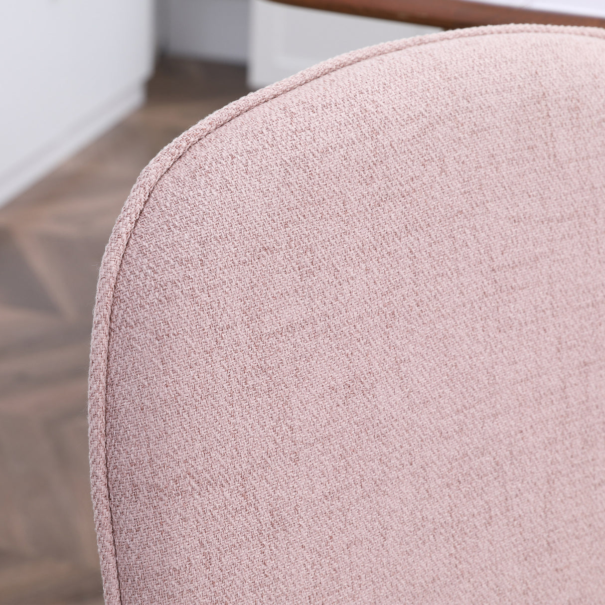 easycomfort easycomfort set di 2 sedie da pranzo in tessuto imbottite e impilabili con gambe in acciaio rosa