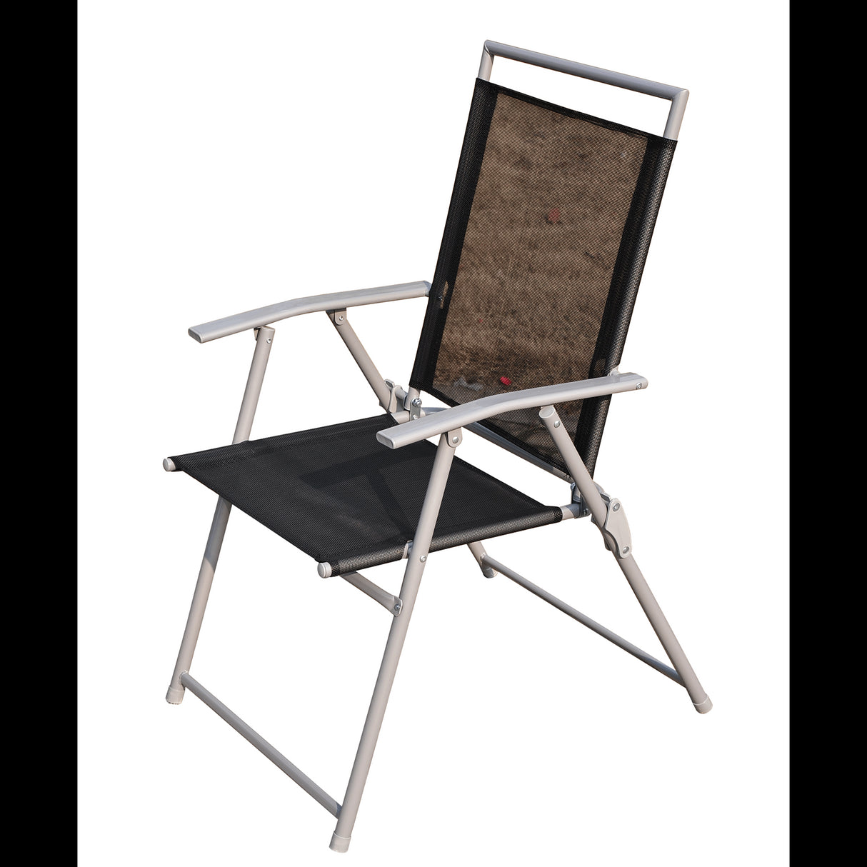 easycomfort easycomfort set mobili da giardino con tubi dacciaio 6 pezzi nero