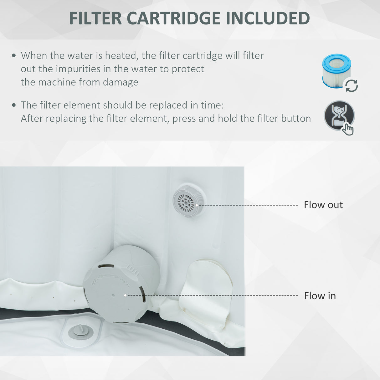 easycomfort easycomfort spa idromassaggio gonfiabile con 108 getti e riscaldamento 40c per 4 6 persone 180x180x68cm blu scuro