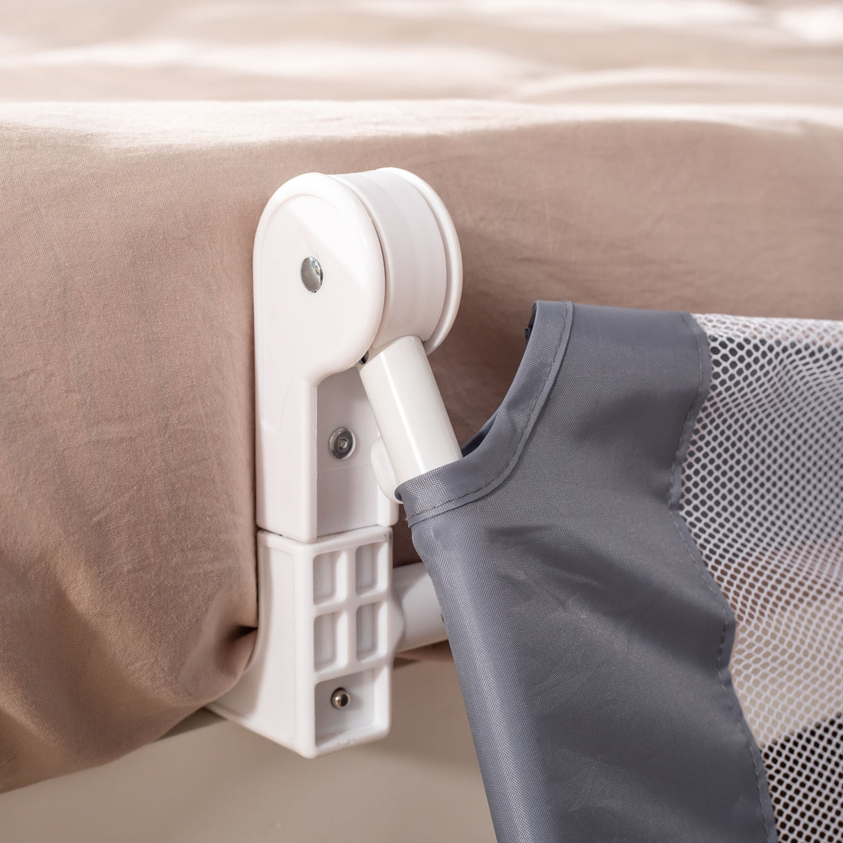 easycomfort easycomfort sponda letto per bambini da 18 mesi barriera di sicurezza universale anticaduta con tessuto a rete 150x40x60cm grigio