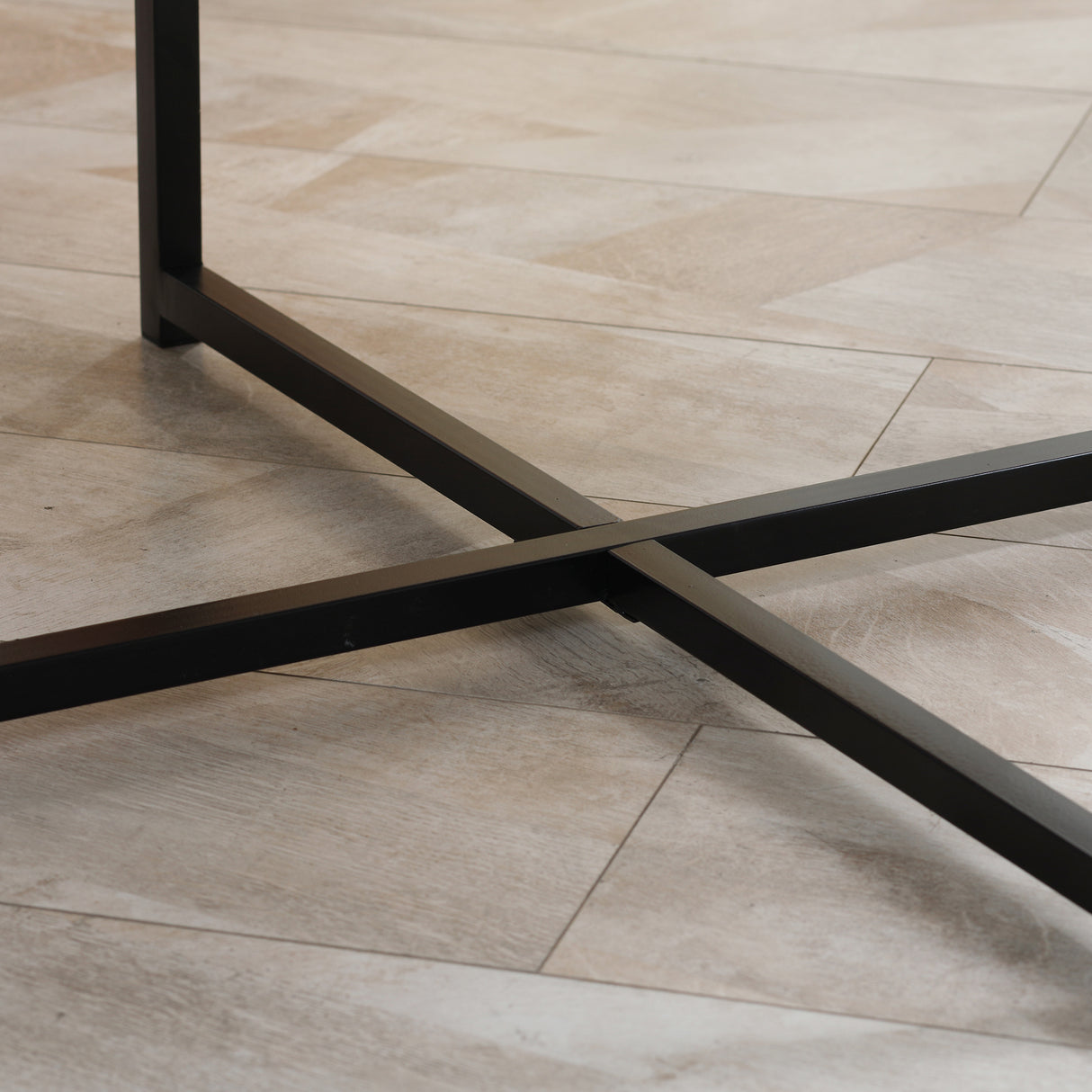 easycomfort easycomfort tavolino da caffe rotondo con piano effetto marmo in mdf e gambe in metallo 80x45 cm bianco