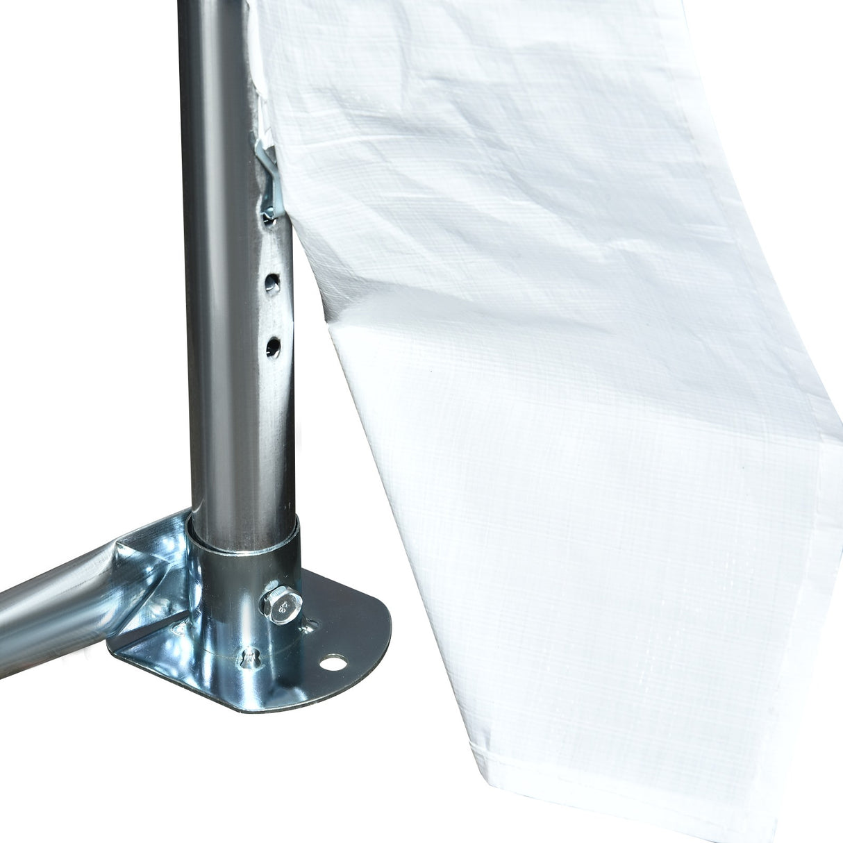 easycomfort easycomfort tendone da giardino con pareti removibili in acciaio e pp 12x6x3 2 m bianco