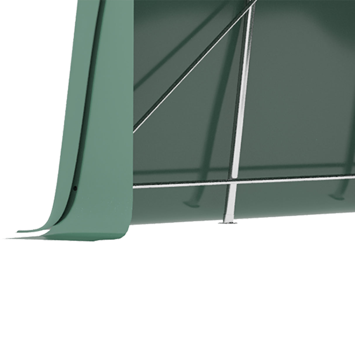 easycomfort easycomfort tendone da giardino per auto con ingresso a cerniera e picchetti 600x255 310x255cm verde