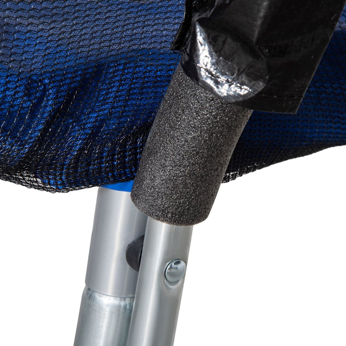 easycomfort easycomfort trampolino elastico fitness blu a 36 molle per adulti e bambini con rete di protezione e 3 gambe a u 225x235 cm