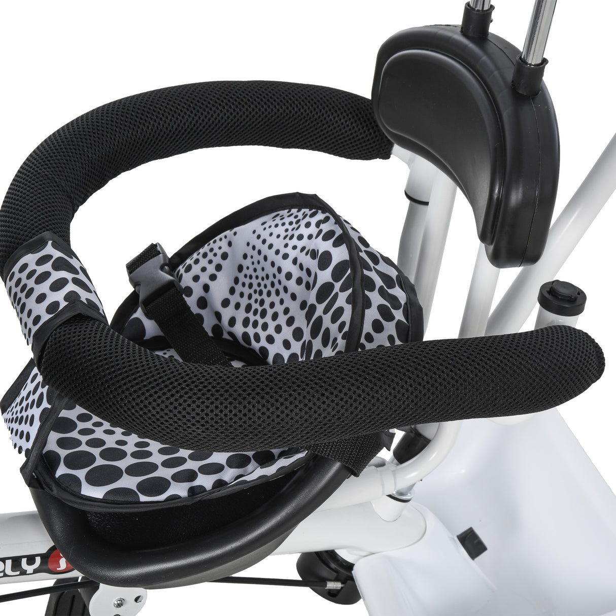 easycomfort easycomfort triciclo deluxe con maniglione parasole barra di protezione in metallo 103 x 47 x 101cm