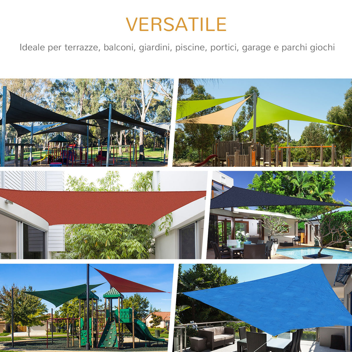 easycomfort easycomfort vela ombreggiante rettangolare tenda da sole in poliestere 3x4m sabbia ean 8054111849203