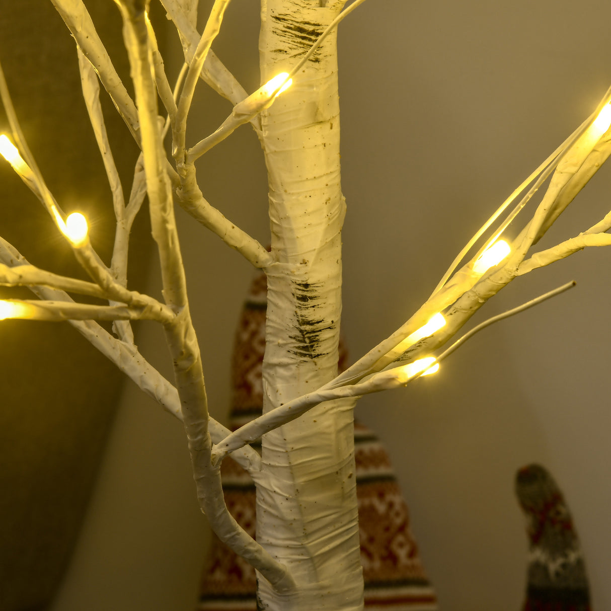 easycomfort easycomfort albero di natale bianco piccolo in pp e metallo con 72 luci led per interni ed esterni 17x17x120 cm