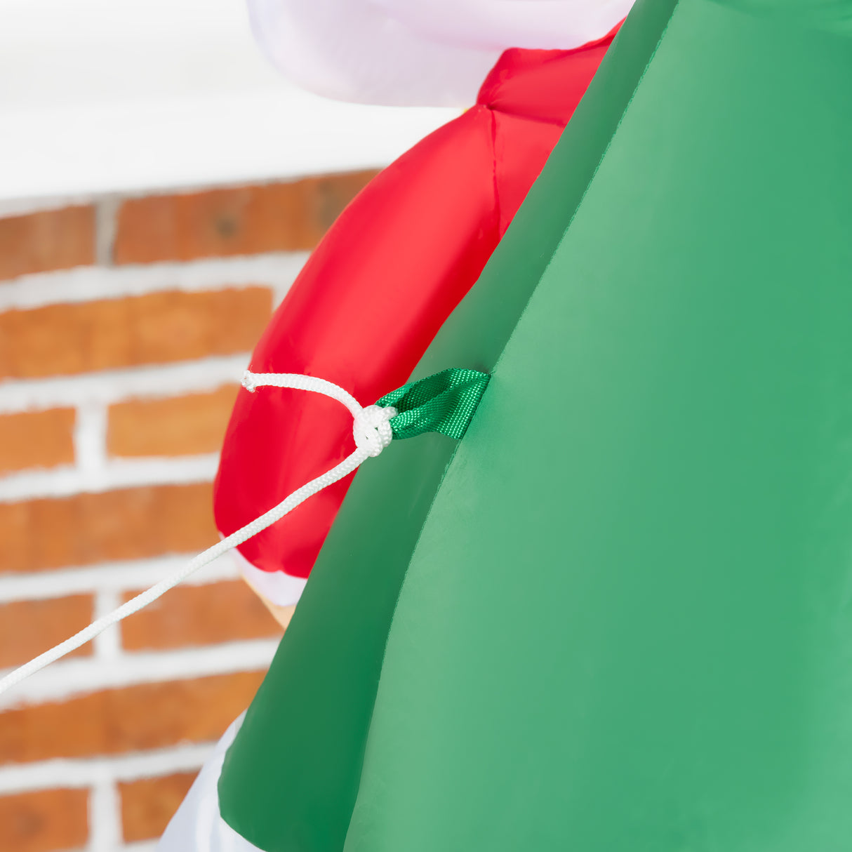 easycomfort easycomfort albero di natale gonfiabile con babbo natale e cagnolino luci led e gonfiatore incluso 112x80x180cm