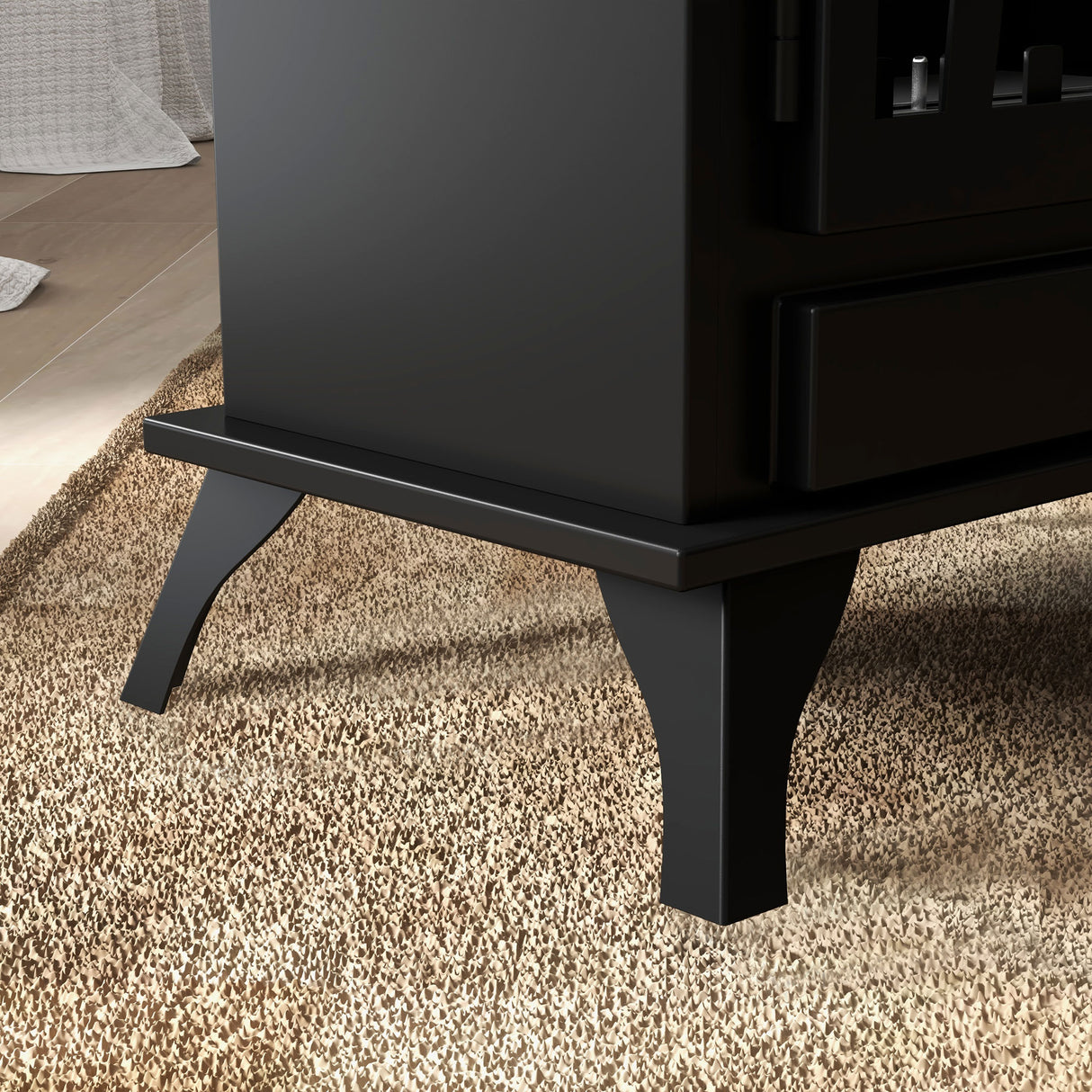 easycomfort easycomfort camino a bioetanolo da terra con bruciatore da 1 2l e copertura 25 45x28x54cm nero