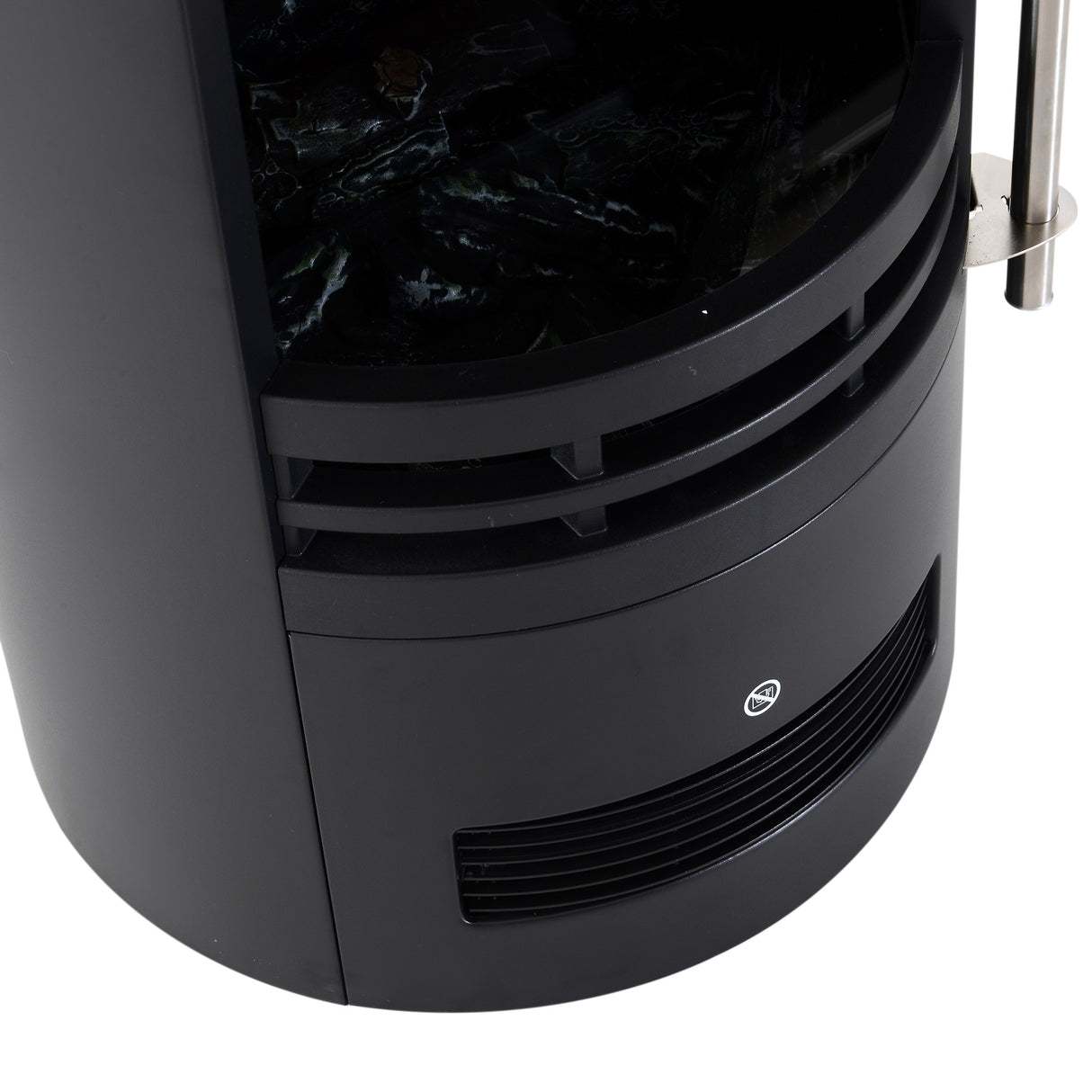 easycomfort easycomfort camino elettrico da terra potenza 900w2000w con effetto fiamma 41 41 64 5cm nero ean 8055776913162