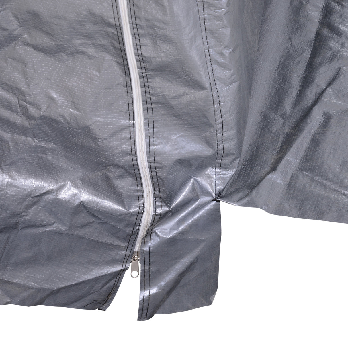 easycomfort easycomfort casetta da giardino e tenda garage 2x2m per auto e bici acciaio e copertura anti uv grigio