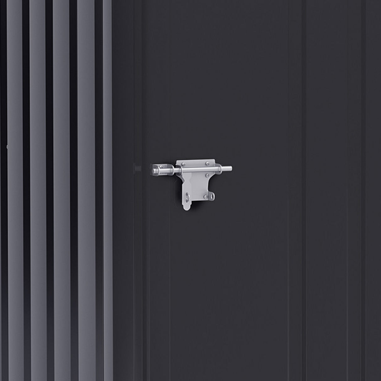 easycomfort easycomfort casetta da giardino porta attrezzi in lamiera di acciaio con serratura 100x103x160cm grigio