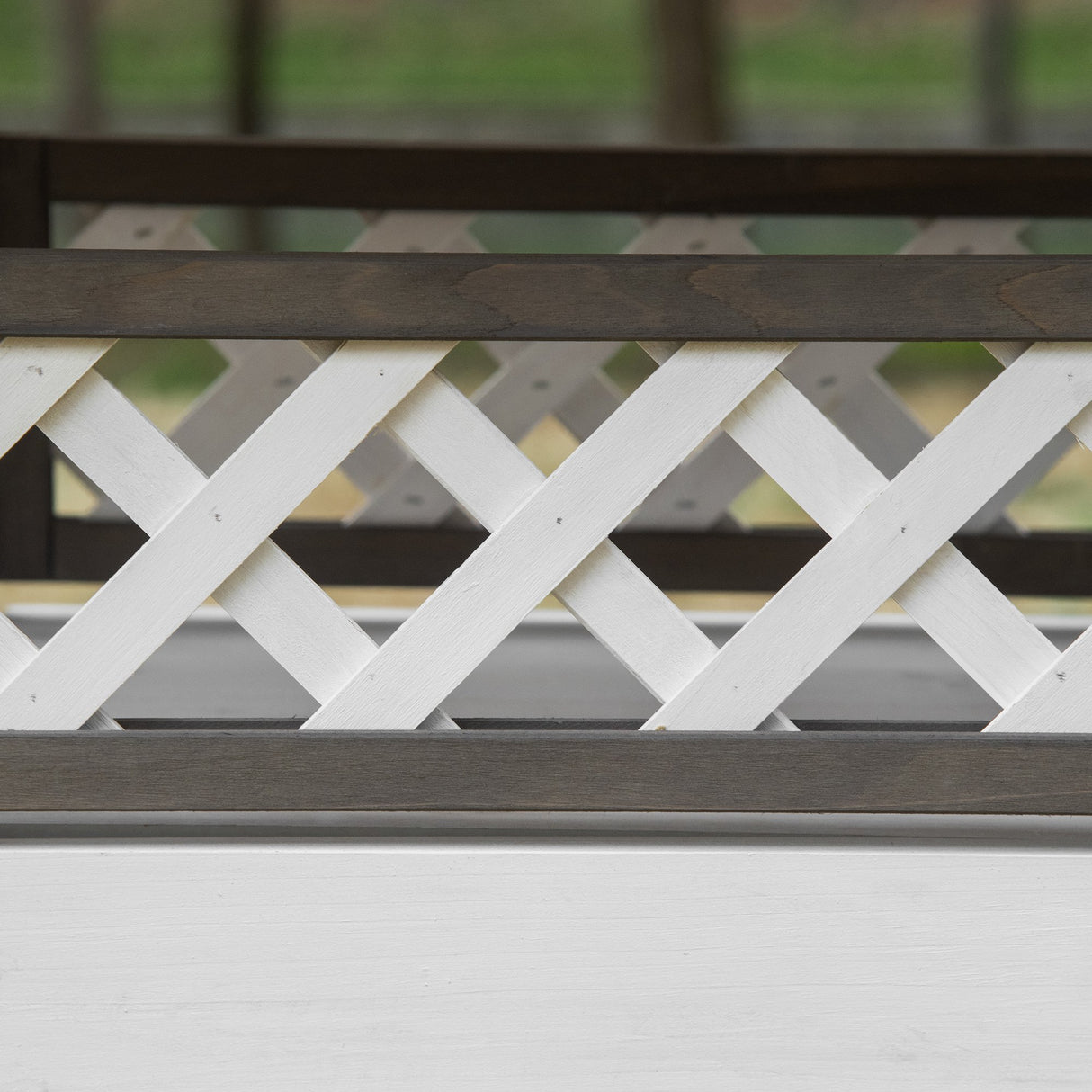 easycomfort easycomfort casetta per gatti da esterno in legno con cuccia e terrazza 77x50x73cm bianco e grigio