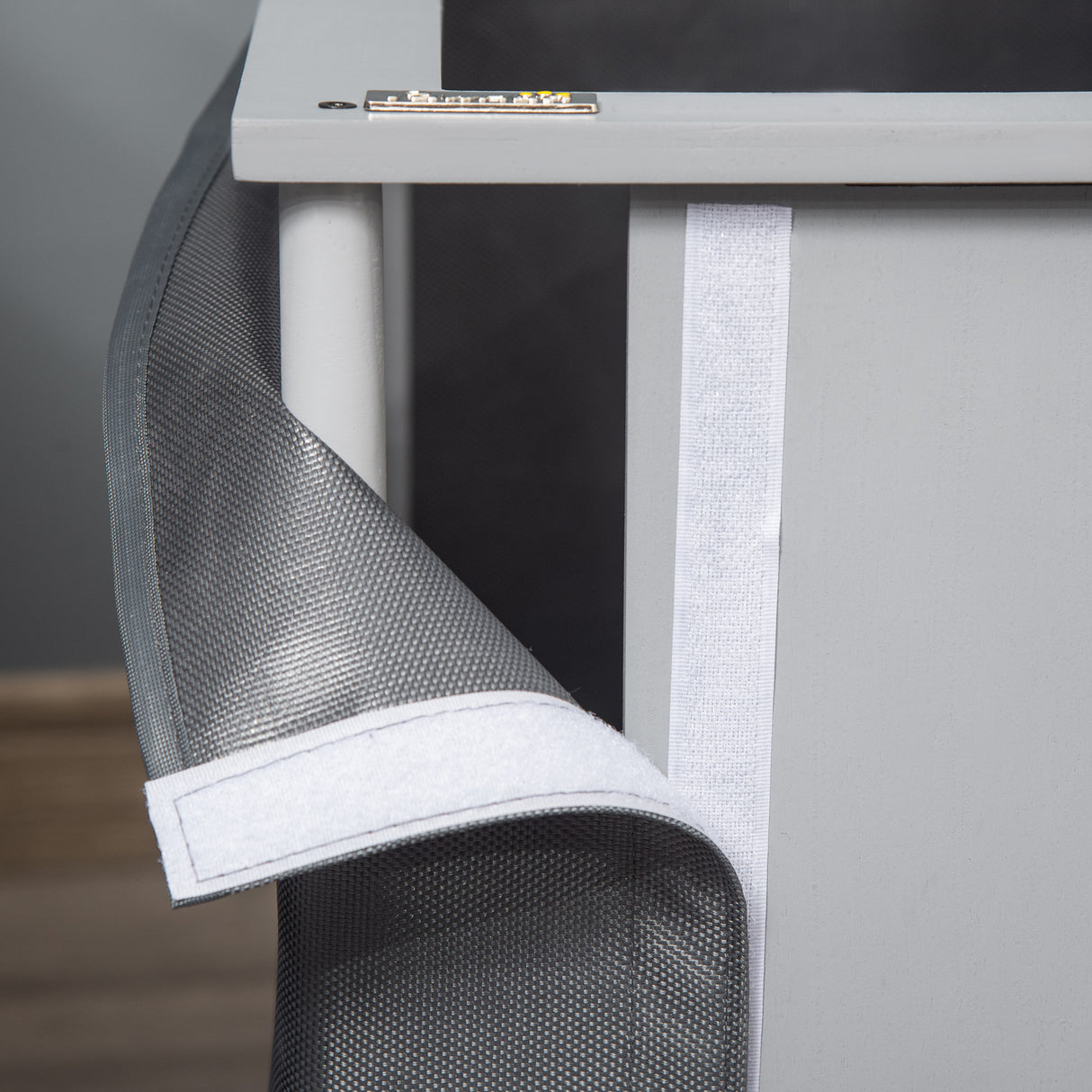 easycomfort easycomfort cuccia per cani a casetta in tessuto e legno per animali fino a 12kg grigio