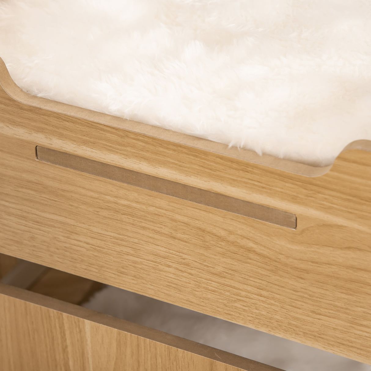 easycomfort easycomfort cuccia per gatti su 2 livelli con cuscini rimovibili e lavabili 50x50x50cm rovere