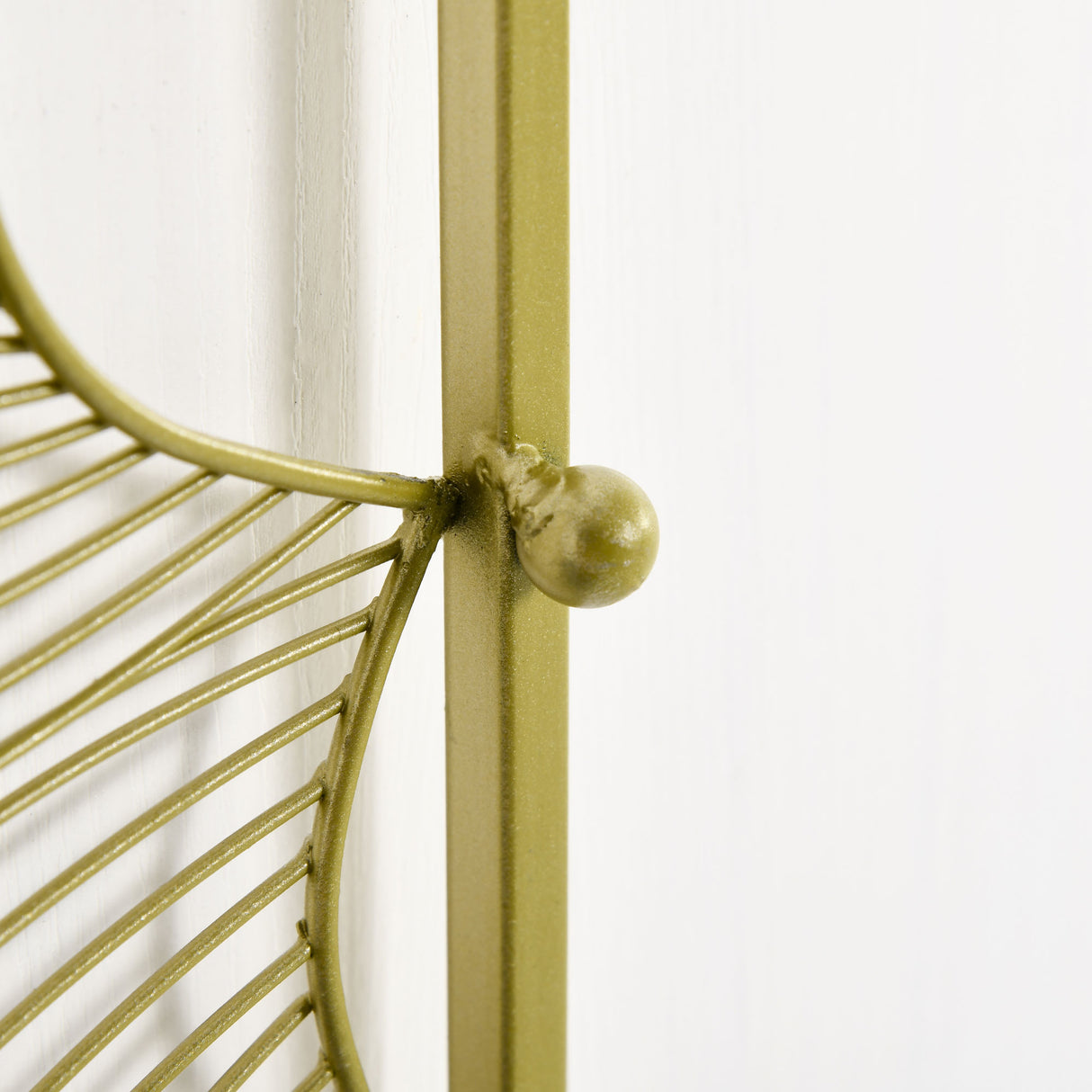 easycomfort easycomfort decorazione murale 3d rettangolare in metallo wall art dorata con cornice e foglie di ginkgo 50x85cm
