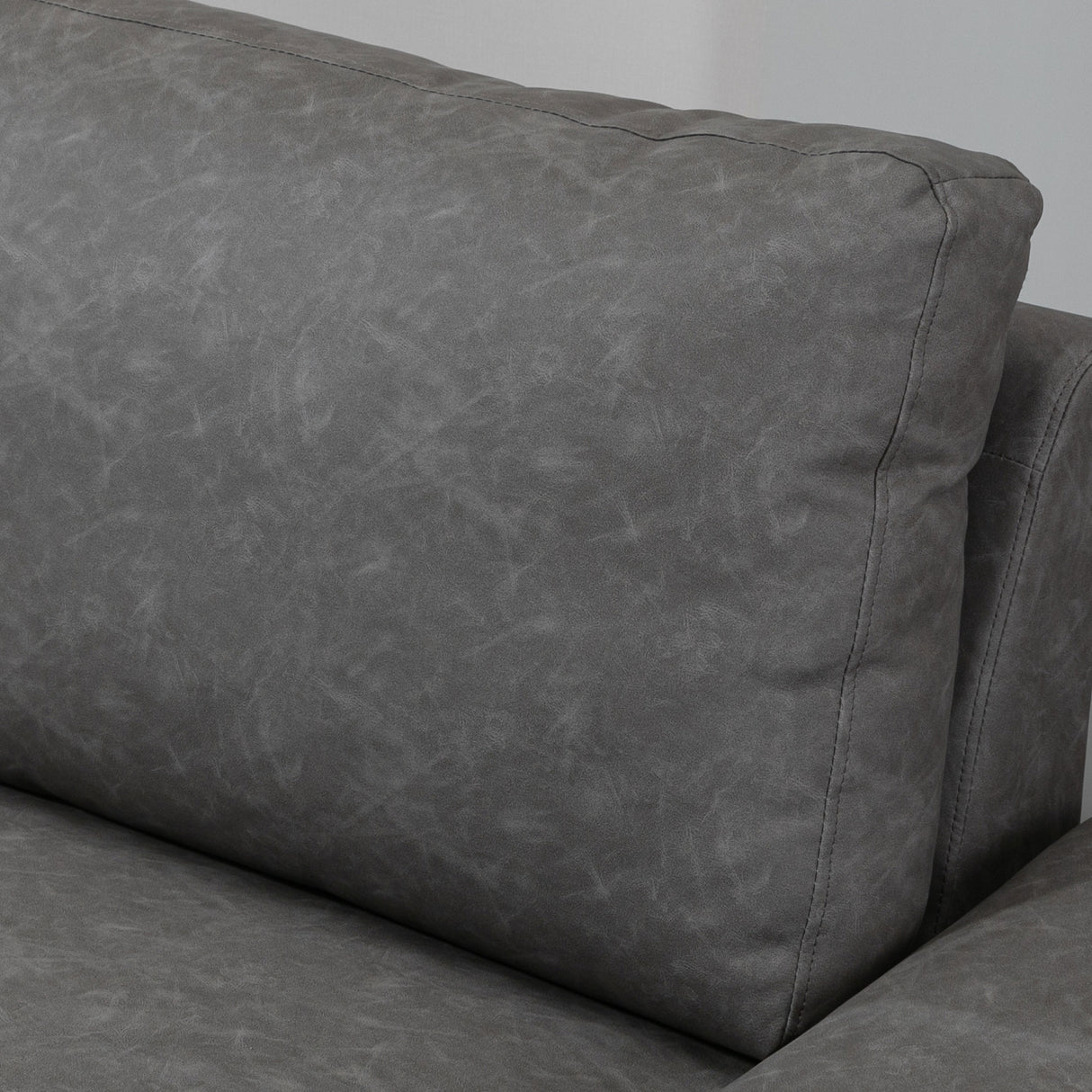 easycomfort easycomfort divano 2 posti da salotto e ufficio salvaspazio con seduta imbottita e braccioli regolabili 200x88x86 cm grigio
