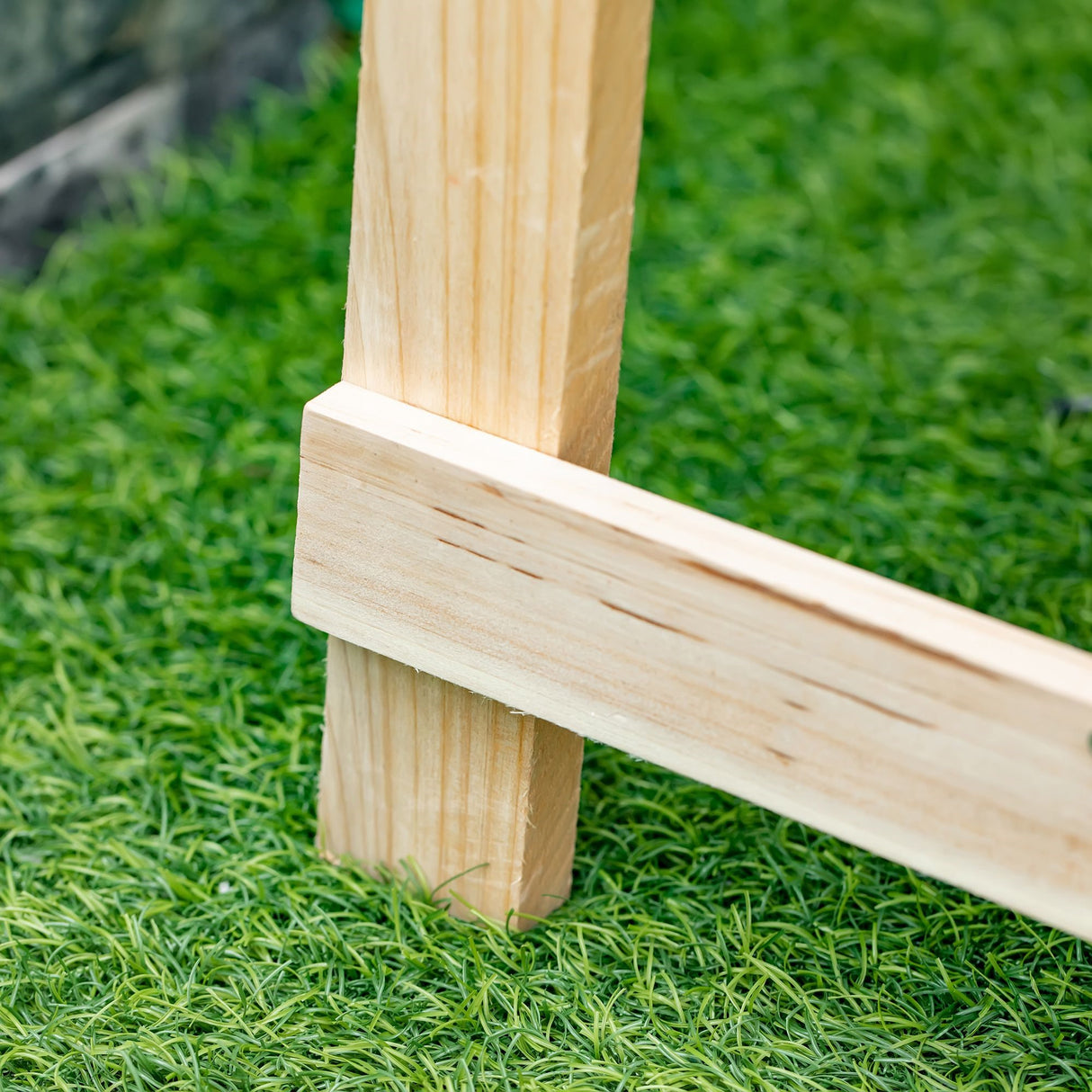 easycomfort easycomfort fioriera rialzata a 2 ruote da esterno in legno naturale per fiori e piante da giardino