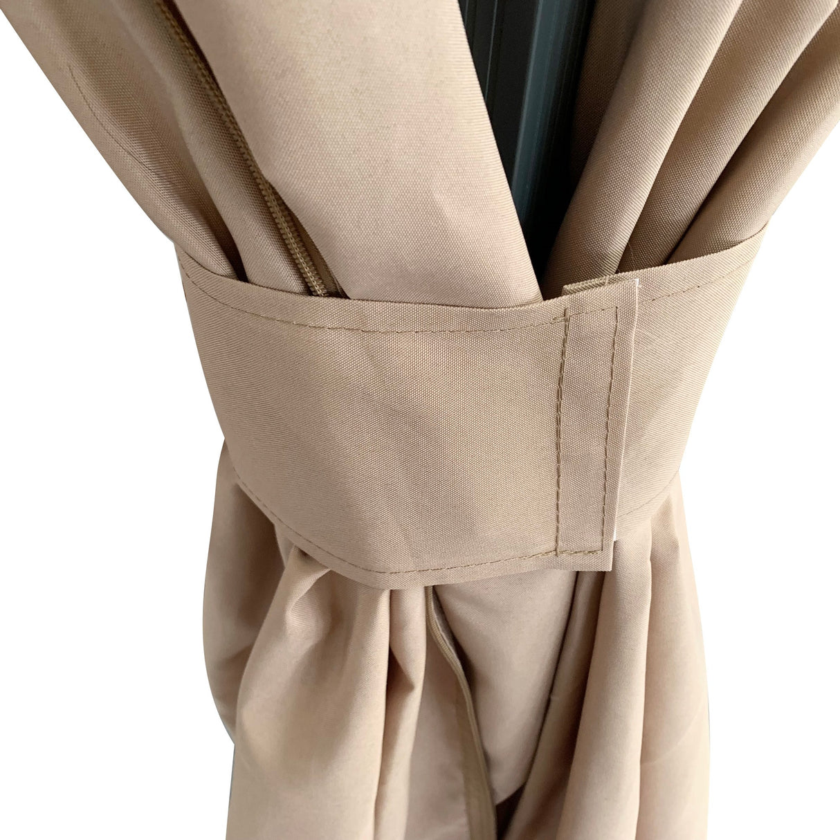 easycomfort easycomfort gazebo da giardino 4x3m in alluminio e acciaio con zanzariera e 4 tende in poliestere marrone