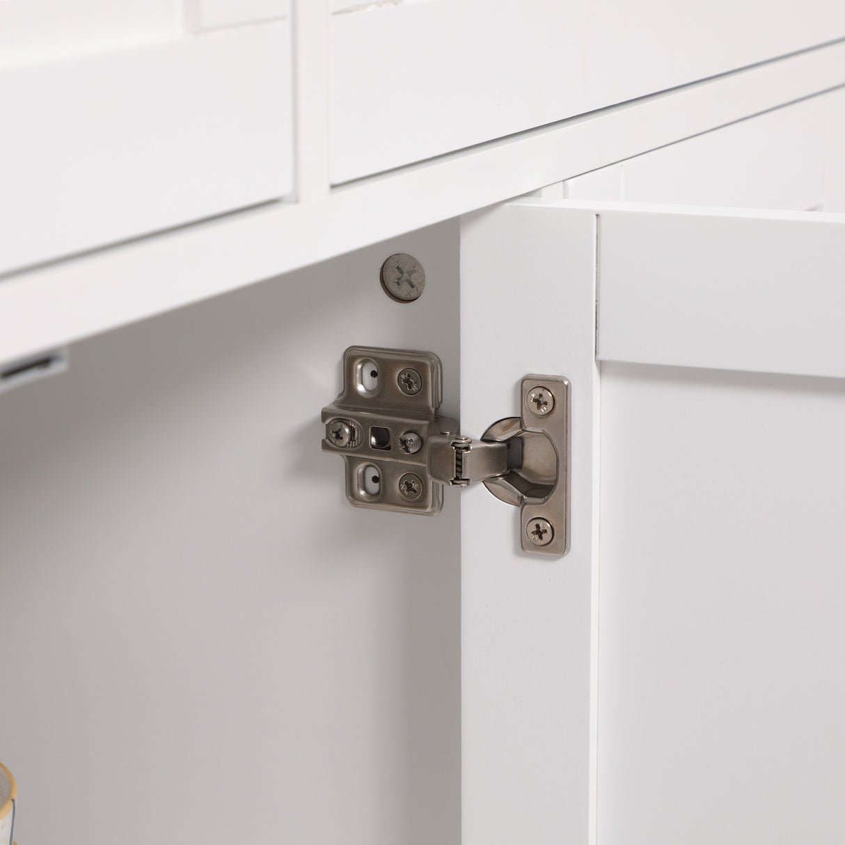 easycomfort easycomfort isola per cucina con 2 cassetti 2 armadietti e ripiani interni regolabili in 3 posizioni 106x39 5x89 5 cm bianco