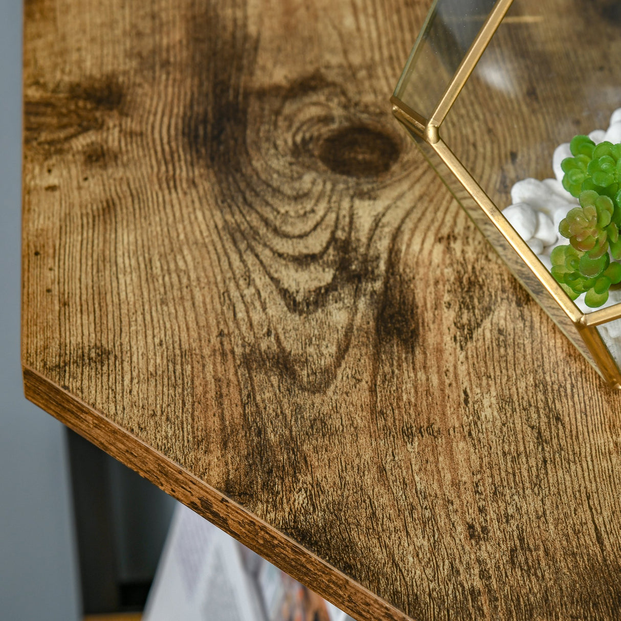 easycomfort easycomfort libreria angolare a muro scaffale stile industriale in legno e metallo con 5 ripiani 39x39x175cm marrone rustico