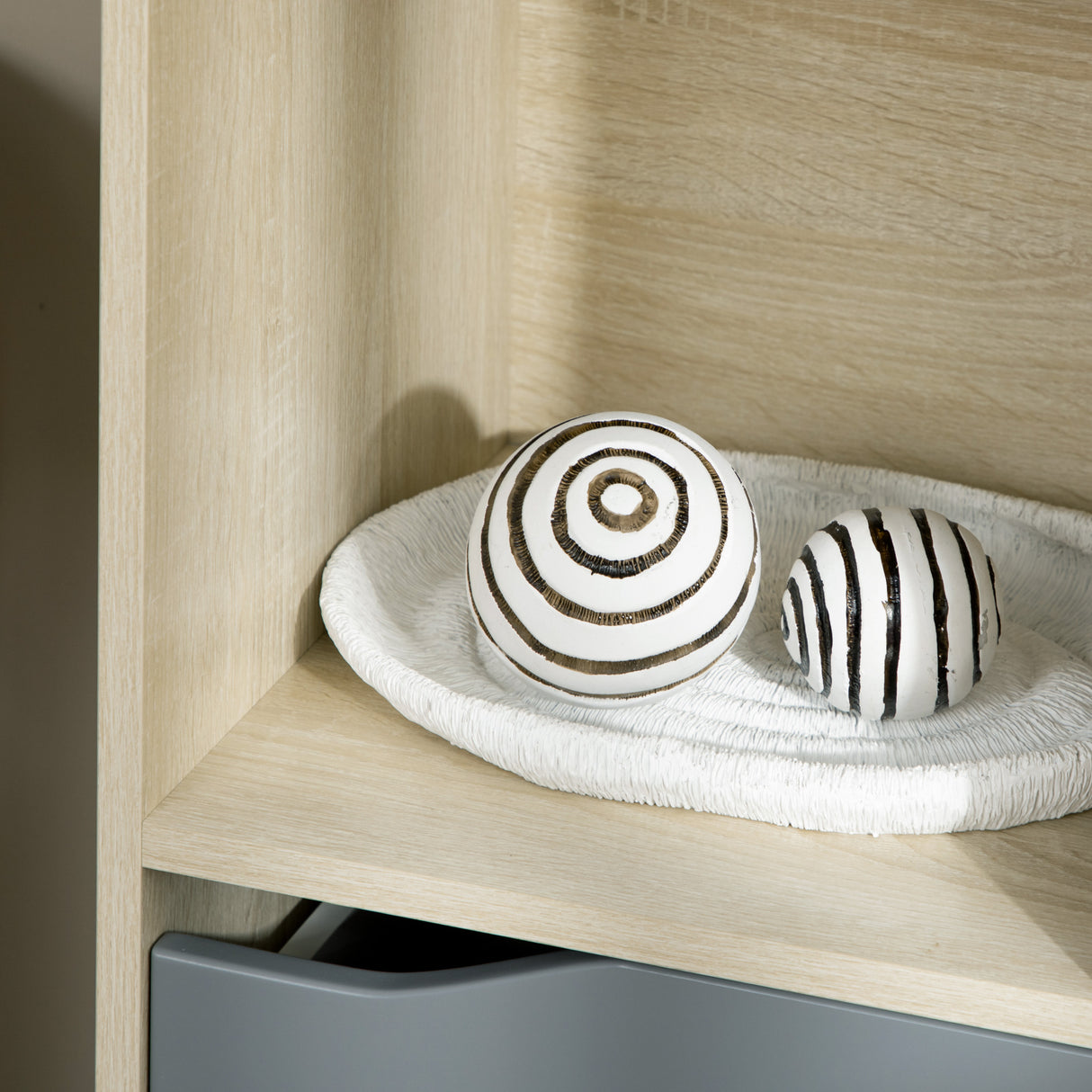 easycomfort easycomfort libreria moderna in truciolato e mdf con 2 cassetti e 4 ripiani aperti per soggiorno studio e camera 70 2x35x130 cm