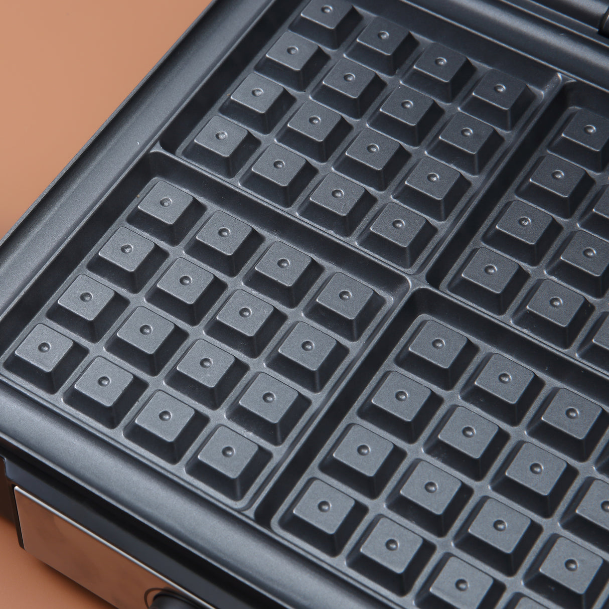 easycomfort easycomfort macchina per waffle con piastre antiaderenti e temperatura regolabile 1200w nero