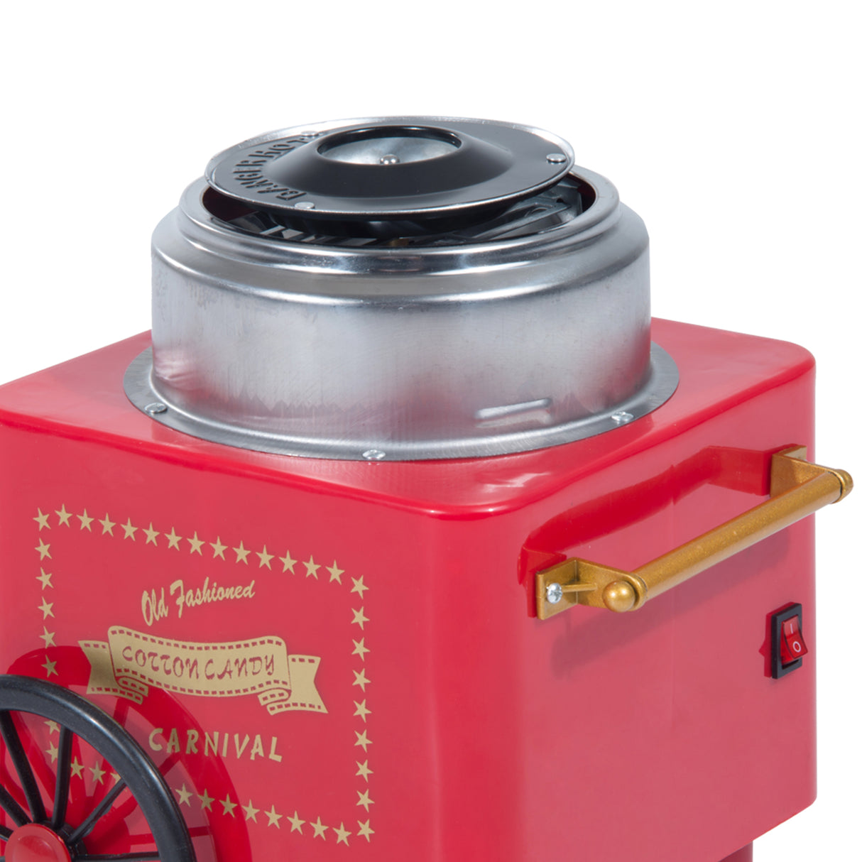 easycomfort easycomfort macchina per zucchero filato 450w con accessori 30x30x28cm rosso