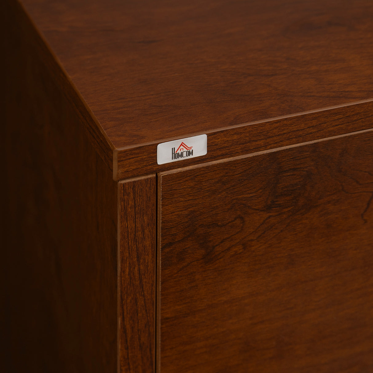 easycomfort easycomfort mobile buffet stile industriale con armadietto 2 ante e 3 cassetti 120x40x83cm marrone