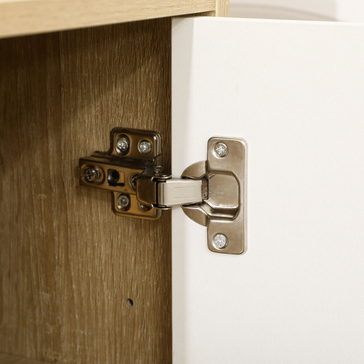 easycomfort easycomfort mobile cucina per microonde con 2 armadietti e cassetto 90x30x94cm in truciolato