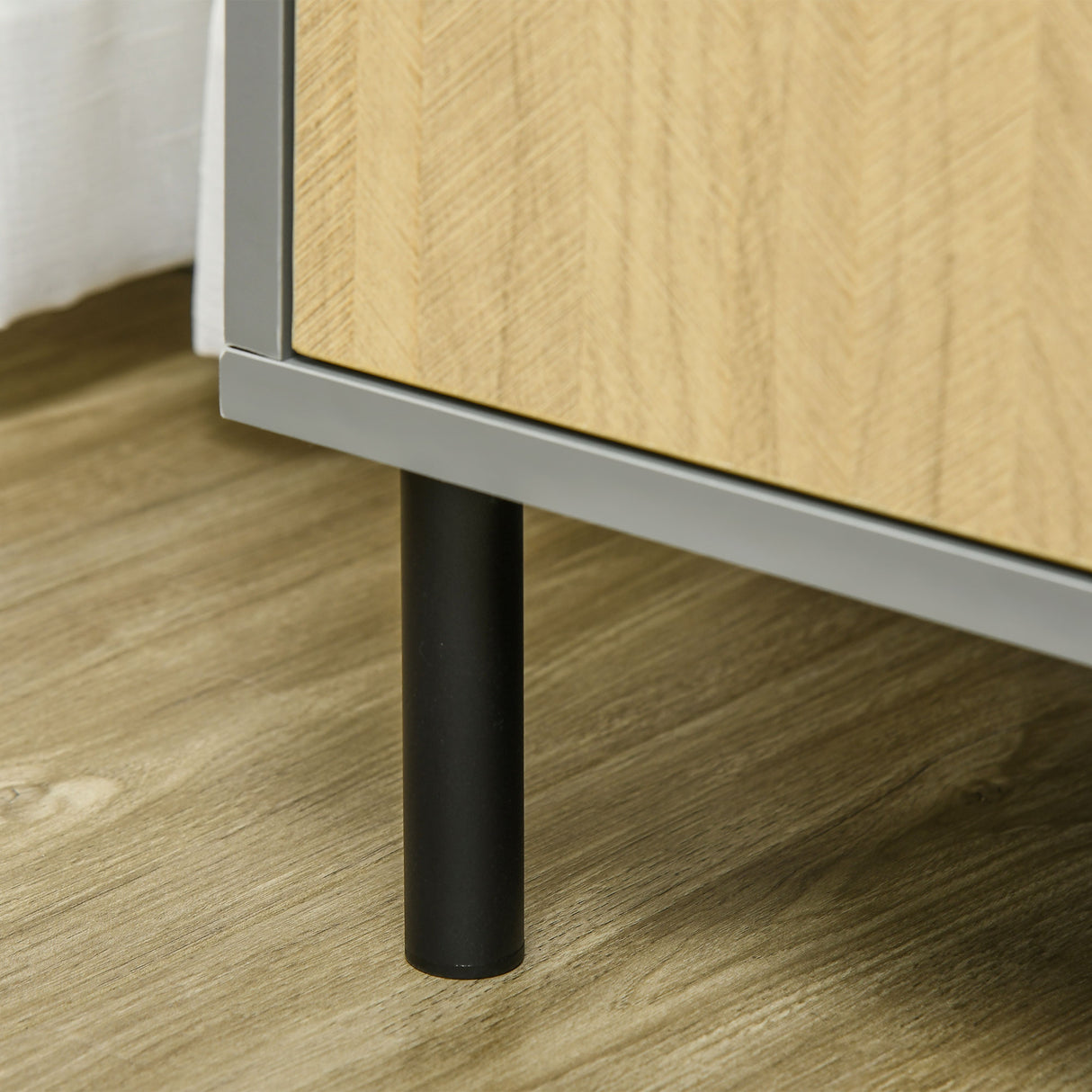 easycomfort easycomfort mobile da cucina multiuso con 4 ripiani aperti regolabili e 2 armadietti in truciolato 80x38x1125cm