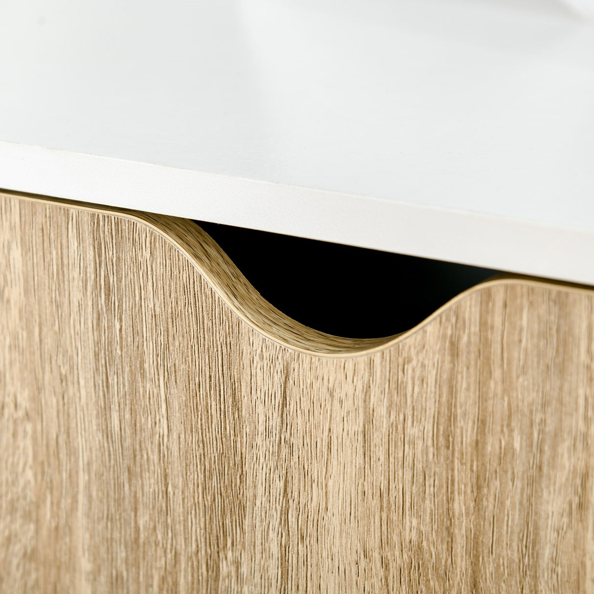 easycomfort easycomfort mobile libreria a scala con 3 mensole e armadietto scaffale moderno stile nordico in legno 60x40x171cm rovere e bianco