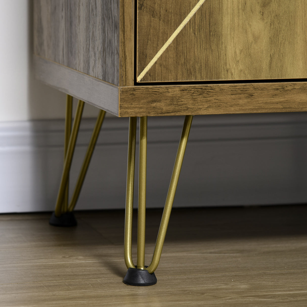 easycomfort easycomfort mobile multiuso con armadietto e 3 cassetti in legno e acciaio 84x39x80 7cm bronzo